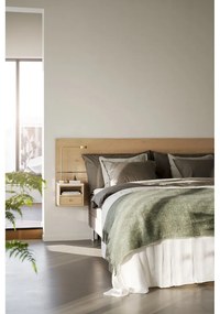 Zagłówek z litego drewna dębowego w naturalnym kolorze 240x79 cm Whitmore – Rowico