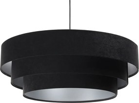 Czarno-srebrna potrójna lampa wisząca - 22X S438 R7-S13