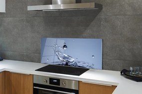 Szklany Panel Pojedyncza Kropla w Zbliżeniu