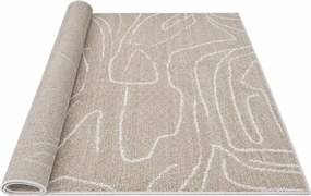 Dywan nowoczesny Fancy Soft Touch poliestrowy beżowy 120 cm x 170 cm