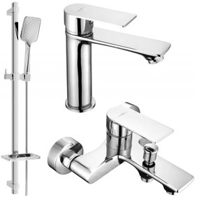 Mexen Royo DQ62 zestaw wannowy, chrom - 72203DQ62-00