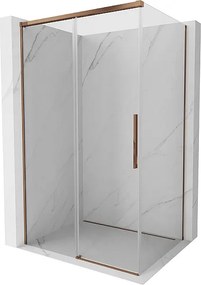 Mexen Rox kabina prysznicowa rozsuwana 135 x 85 cm, transparent, różowe złoto - 8C2-135-085-60-00