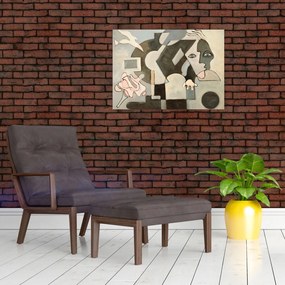 Obraz na szkle - Kubizm (70x50 cm)