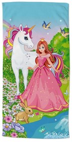 Aksamitny ręcznik plażowy dla dzieci 75x150 cm Fairytale – Good Morning