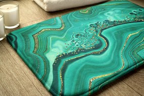 Dywanik łazienkowy Dywanik łazienkowy Turkusowy marmur