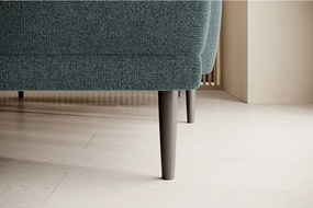 Narożnik BONO z funkcją spania Drewniane nóżki Eleganckie podłokietniki Głębokie siedzisko Prawa strona Barrel 72