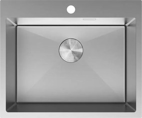 Mexen Solix zlewozmywak stalowy 1-komorowy 600 x 500 mm, inox - 6408601000-01