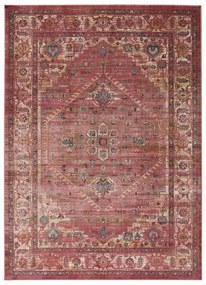 Czerwony dywan z wiskozy Universal Vintage Retro, 120x170 cm