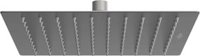 Mexen Slim deszczownica 25 x 25 cm, gun gray szczotkowany - 79125-66