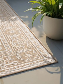 Dywan zewnętrzny dwustronny Duet beżowo-kremowy 160 cm x 230 cm
