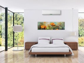 Obraz - Kwiaty (170x50 cm)