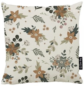 Poszewka na poduszkę ze świątecznym motywem 45x45 cm Festive Flowers – Butter Kings