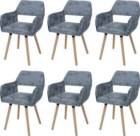 Krzesło do jadalni MCW-A50 II (zestaw 6 sztuk), ciemnoszary