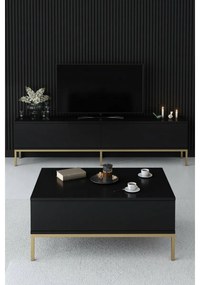 Stolik konferencyjny Lord Black and Gold