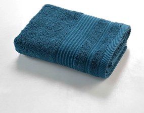Ciemnoniebieski bawełniany ręcznik frotte 50x90 cm Tendresse – douceur d'intérieur