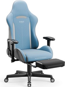 Fotel gamingowy materiałowy niebieski: Diablo X-Starter