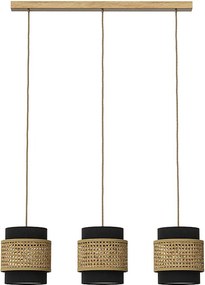 3-częściowa lampa wisząca czarny 70x70x120 morten