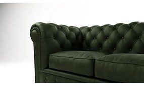 Ciemnozielona aksamitna sofa 184 cm Cambridge – Ropez