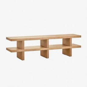 Szafka Pod Tv Viviene 150x35 Cm Mdf Popielaty Brąz - Sklum