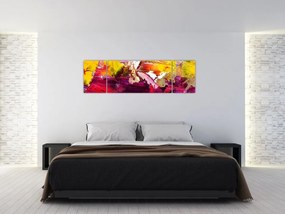 Obraz abstrakcji - malarstwo (170x50 cm)