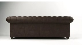 Ciemnobrązowa aksamitna sofa 230 cm Cambridge – Ropez