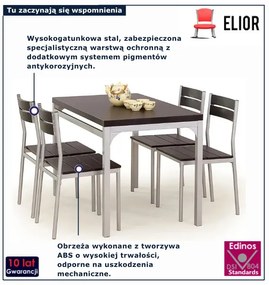 Stół z krzesłami wenge S0-N02