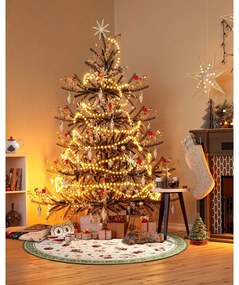 Zielony okrągły dywan z mieszanki bawełny ze świątecznym motywem ø 200 cm Toy's Delight Green Christmas – Villeroy&amp;Boch