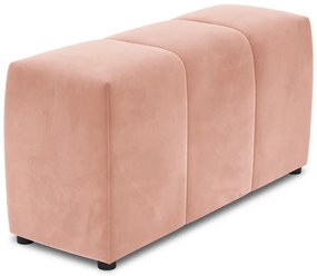 Różowy aksamitny podłokietnik do sofy modułowej Rome Velvet – Cosmopolitan Design