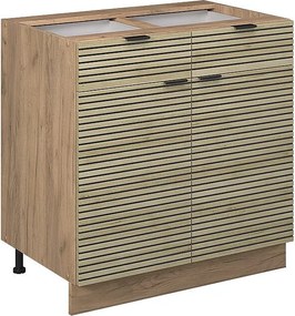 Szafka dolna do kuchni panel dębowy 80x51.6x82 fame-line