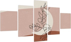 Obraz - Boho leaves N⁰2 (125x70 cm)