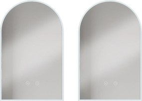 Zestaw 2 luster łazienkowych arkadowych przeciwparowych z oświetleniem LED - szer. 50 x wys. 80 cm - ARCADI