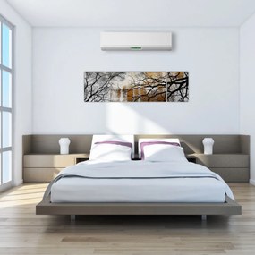 Obraz - Sylwetki drzew (170x50 cm)