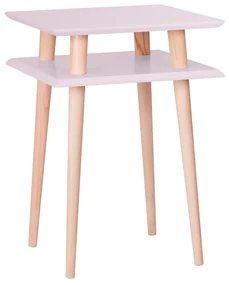 Stolik kawowy SQUARE HIGH 43x43 różowy kwadratowy RAGABA