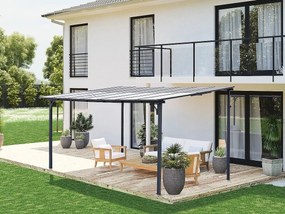 Pergola przysufitowa "Marvin" - 4 x 3 m - 423 x 298 x 243 cm - Ciemnoszara