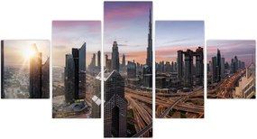 Obraz - Panorama Dubaju (125x70 cm)