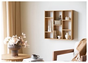 Wielopoziomowa półka z litego drewna dębowego w naturalnym kolorze 15 cm Townsville – House Nordic