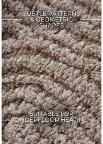 Beżowy chodnik 80x240 cm Chappe Beige – Elle Decoration