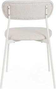 Białe tapicerowane krzesło Inka – Yes Everyday