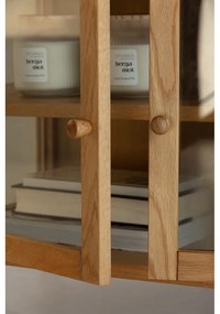 Szafka pod TV w dekorze dębu w naturalnym kolorze 160x50x40 cm Ceci – MOME