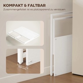 HOMCOM Składane biurko komputerowe z uchwytem na monitor do pokoju pracy 100 x 48 x 87,5 cm | Aosom PL