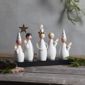 Czarno-biała dekoracja świetlna do kontaktu Luciakör – Star Trading