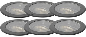 Zewnetrzna Zestaw 6 lamp naziemnych LED AR111 regulowanych IP65 - Delux Honey Nowoczesny Oswietlenie zewnetrzne