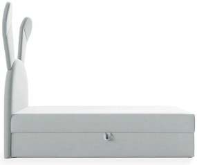 Szare dziecięce łóżko kontynentalne 100x200 cm R8-W11