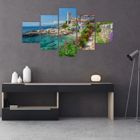 Obraz - Malownicza nadmorska wioska (125x70 cm)