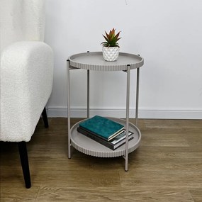 Metalowy okrągły stolik ø 42 cm Herdys – Yes Everyday