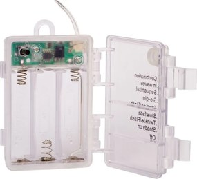 Imprezowe oświetlenie - 20m, 200LED, zimny biały, na baterie