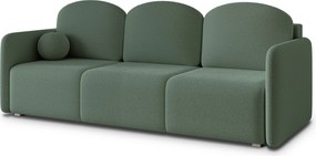 Masseno Sofa SUVI III z funkcją spania i pojemnikiem na pościel, Rozkładana sofa - Zielony, QUELLE 37
