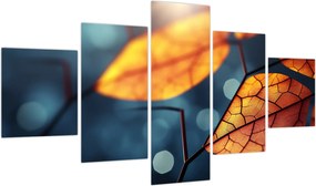 Obraz - Tekstura liści (125x70 cm)
