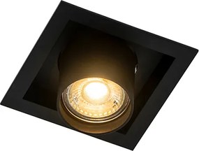 Nowoczesny reflektor sufitowy czarny regulowany - Roof