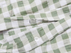 PrzytulneMieszkanie.pl PrzytulneMieszkanie.pl Pościel krepowa do łóżeczka Renforcé GRENTIS zielona Rozmiar pościeli: 45 x 65 cm | 90 x 140 cm